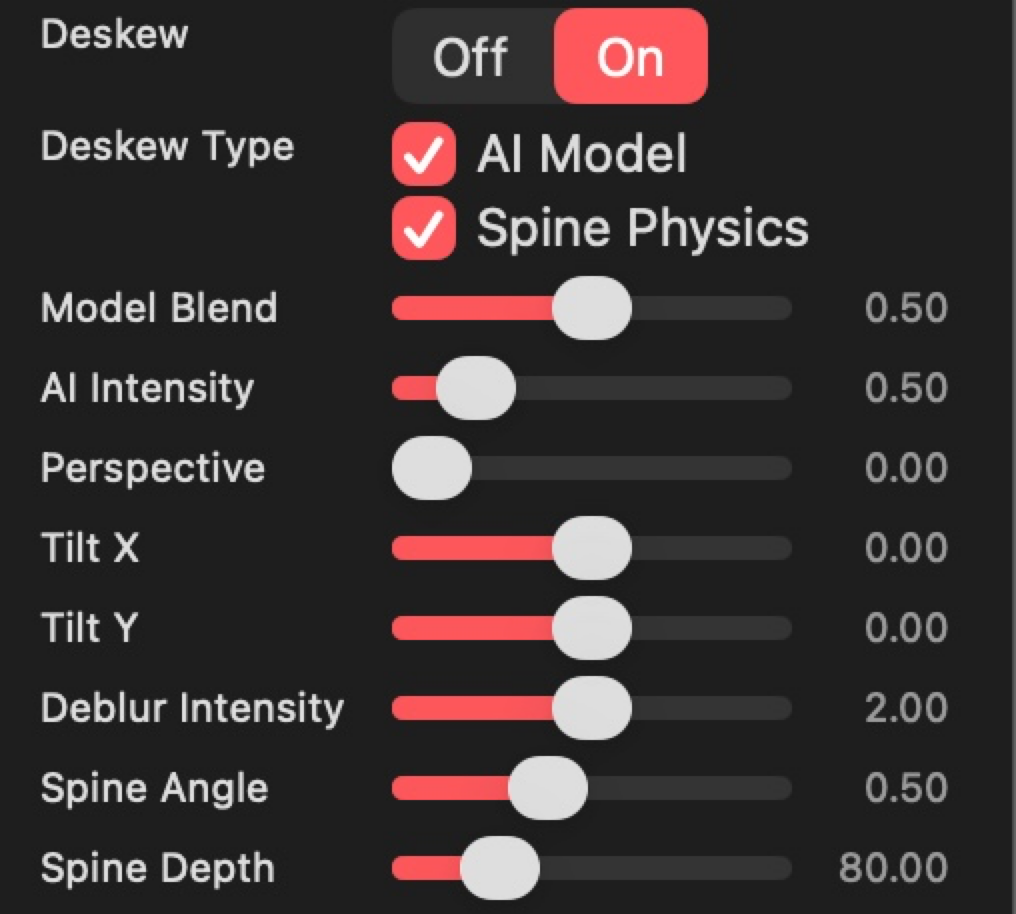 AI Model correction controls